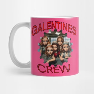 Galentines crew cartoon style Mug